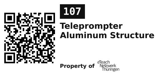 Label sticker 45.7 × 21.2 mm for UID 107