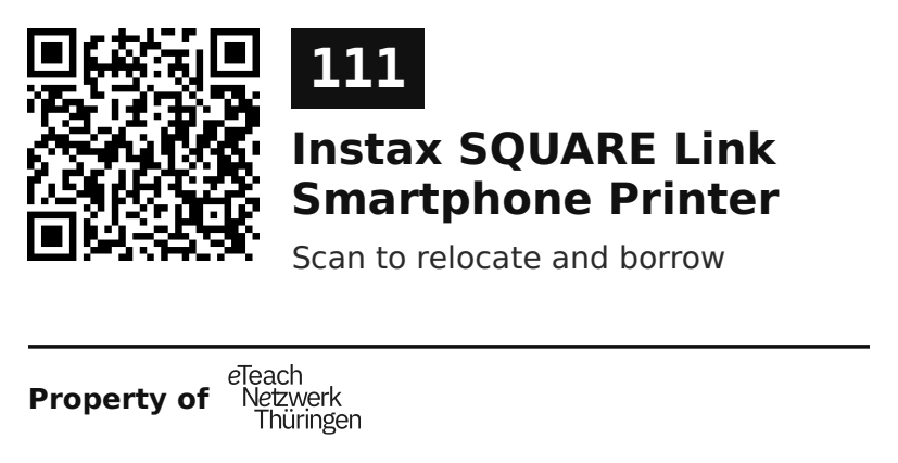 Label sticker 70 × 36 mm for UID 111