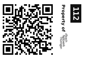 Label sticker 30 × 20 mm for UID 112