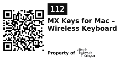 Label sticker 45.7 × 21.2 mm for UID 112