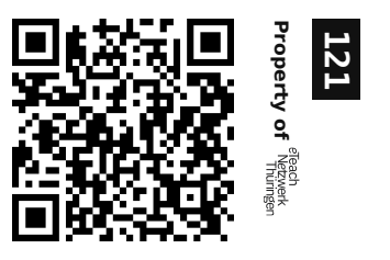 Label sticker 30 × 20 mm for UID 121