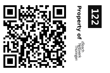 Label sticker 30 × 20 mm for UID 122