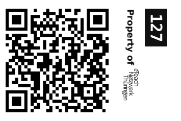 Label sticker 30 × 20 mm for UID 127