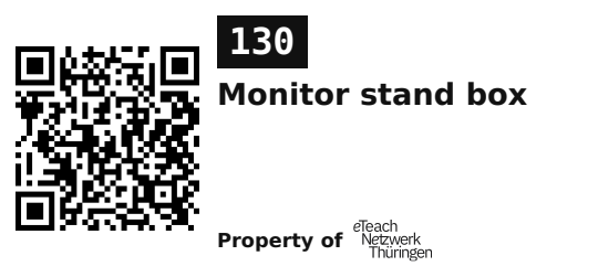 Label sticker 45.7 × 21.2 mm for UID 130