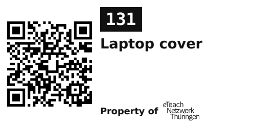 Label sticker 45.7 × 21.2 mm for UID 131