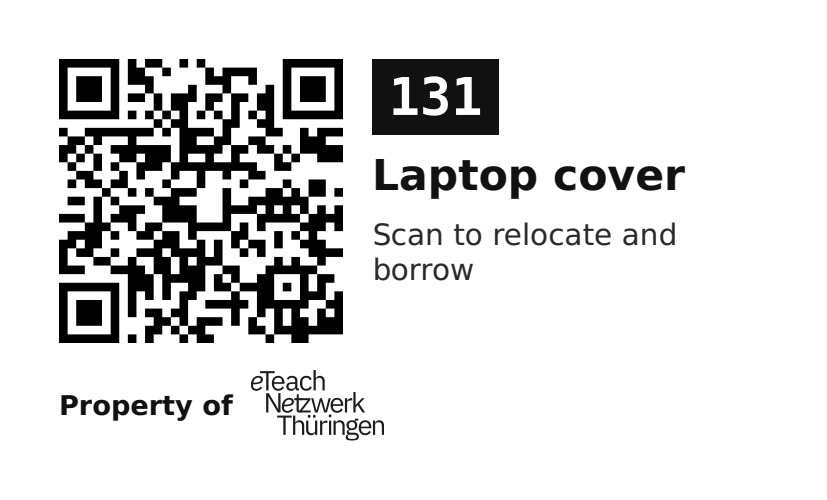Label sticker 70 × 42.3 mm for UID 131