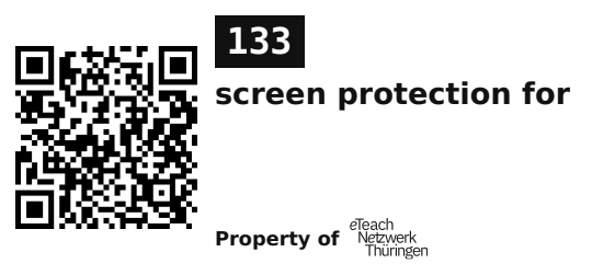Label sticker 45.7 × 21.2 mm for UID 133