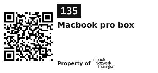 Label sticker 45.7 × 21.2 mm for UID 135