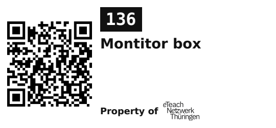 Label sticker 45.7 × 21.2 mm for UID 136