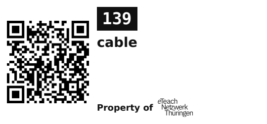 Label sticker 45.7 × 21.2 mm for UID 139