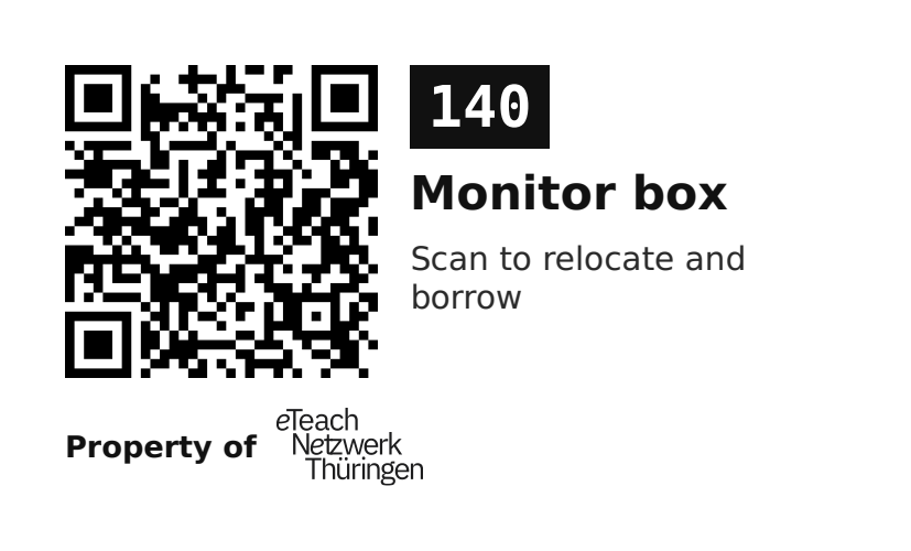Label sticker 70 × 42.3 mm for UID 140