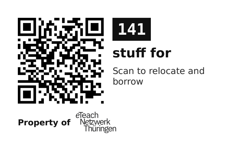 Label sticker 70 × 42.3 mm for UID 141