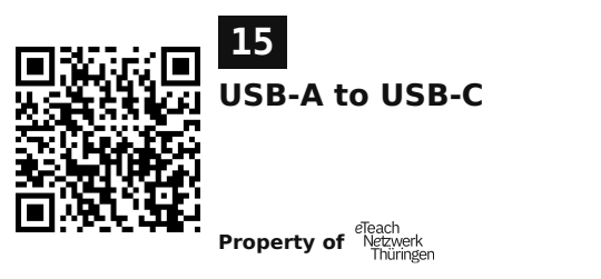 Label sticker 45.7 × 21.2 mm for UID 15