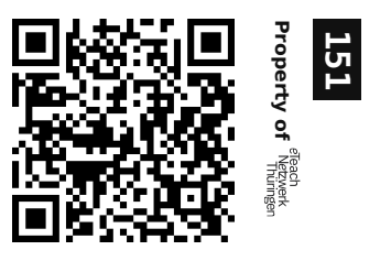 Label sticker 30 × 20 mm for UID 151