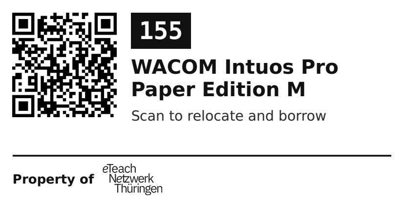 Label sticker 70 × 36 mm for UID 155