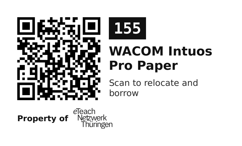 Label sticker 70 × 42.3 mm for UID 155