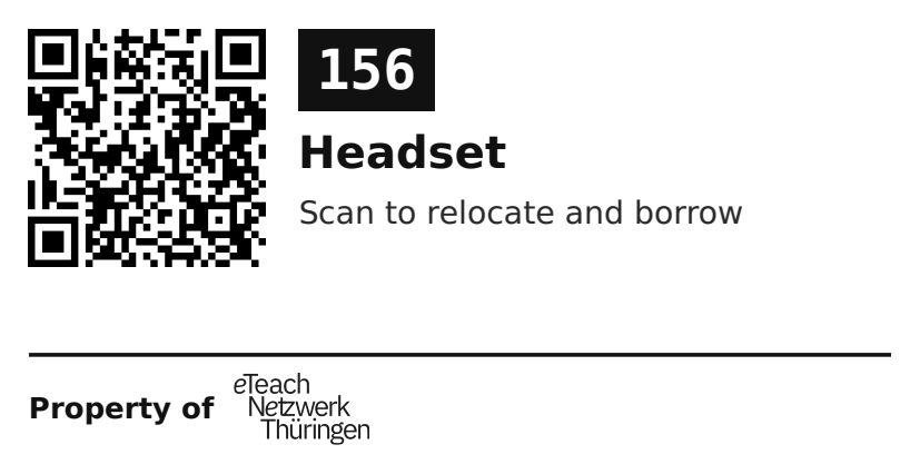 Label sticker 70 × 36 mm for UID 156
