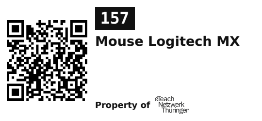Label sticker 45.7 × 21.2 mm for UID 157