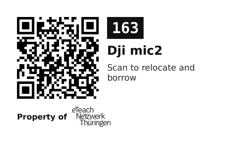 Label sticker 70 × 42.3 mm for UID 163