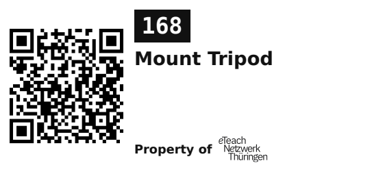 Label sticker 45.7 × 21.2 mm for UID 168