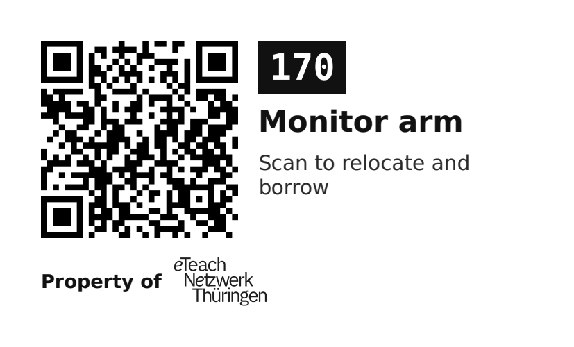 Label sticker 70 × 42.3 mm for UID 170