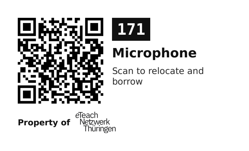 Label sticker 70 × 42.3 mm for UID 171