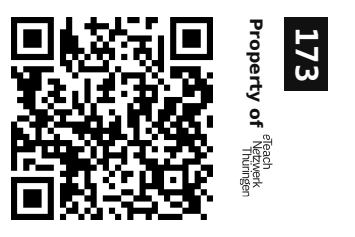 Label sticker 30 × 20 mm for UID 173