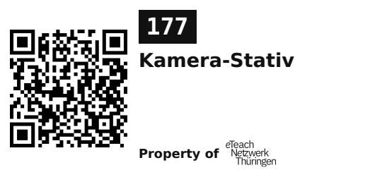 Label sticker 45.7 × 21.2 mm for UID 177