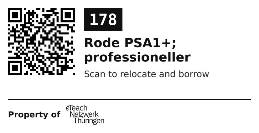 Label sticker 70 × 36 mm for UID 178
