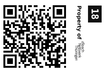 Label sticker 30 × 20 mm for UID 18