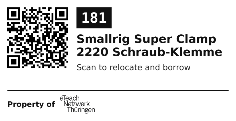 Label sticker 70 × 36 mm for UID 181