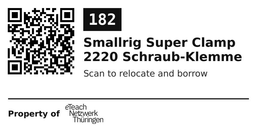 Label sticker 70 × 36 mm for UID 182