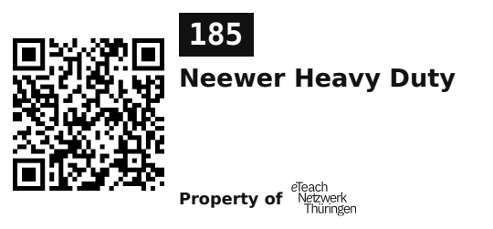 Label sticker 45.7 × 21.2 mm for UID 185