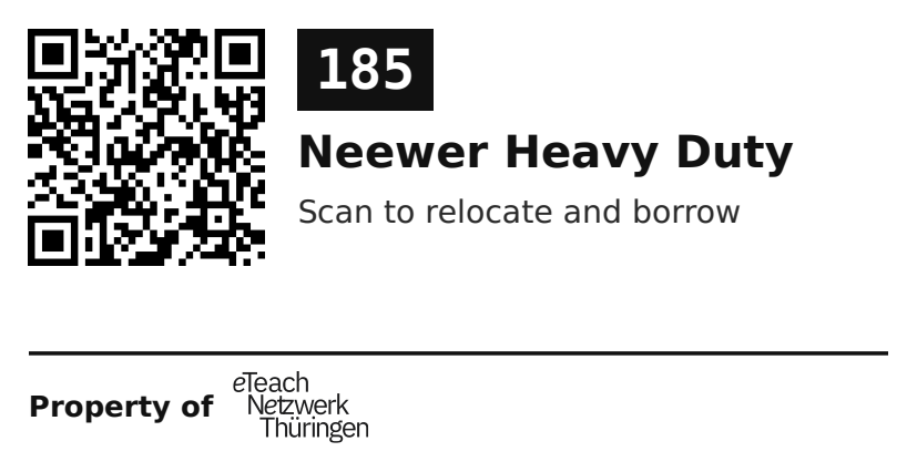 Label sticker 70 × 36 mm for UID 185