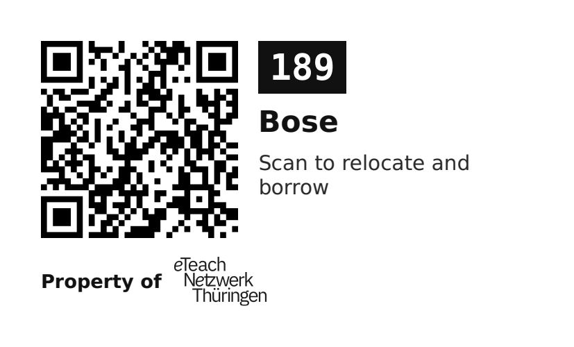 Label sticker 70 × 42.3 mm for UID 189