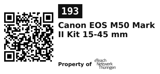 Label sticker 45.7 × 21.2 mm for UID 193