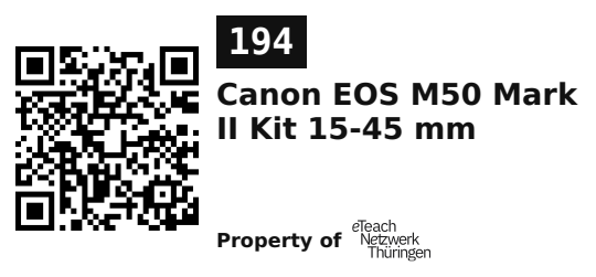 Label sticker 45.7 × 21.2 mm for UID 194
