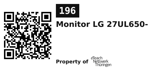 Label sticker 45.7 × 21.2 mm for UID 196