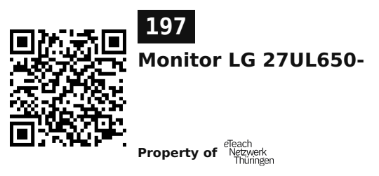 Label sticker 45.7 × 21.2 mm for UID 197