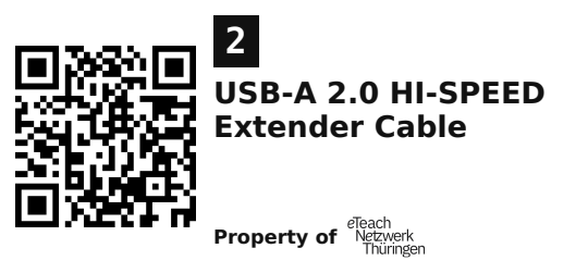 Label sticker 45.7 × 21.2 mm for UID 2