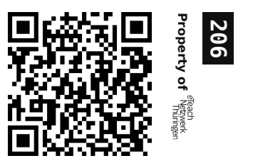 Label sticker 30 × 20 mm for UID 206