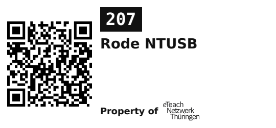 Label sticker 45.7 × 21.2 mm for UID 207