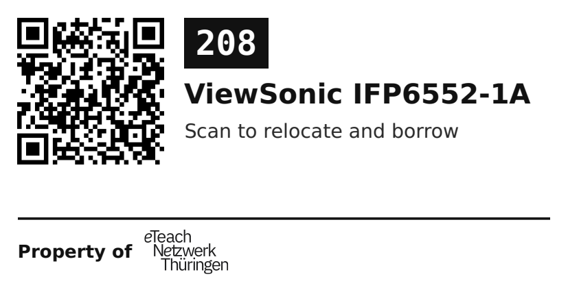 Label sticker 70 × 36 mm for UID 208