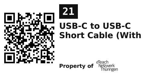 Label sticker 45.7 × 21.2 mm for UID 21