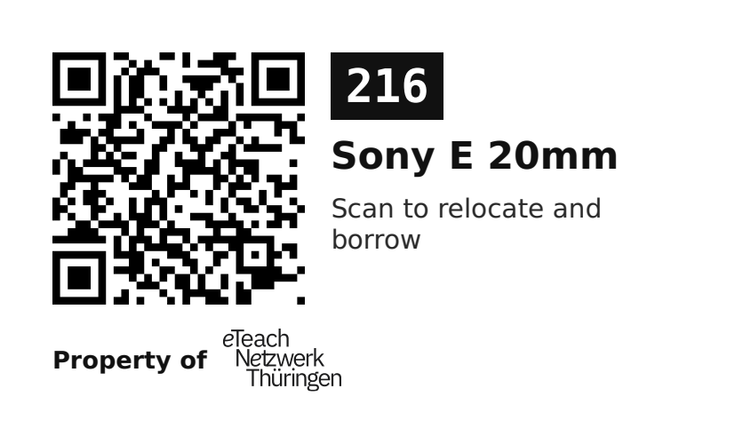 Label sticker 70 × 42.3 mm for UID 216