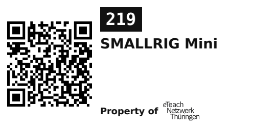 Label sticker 45.7 × 21.2 mm for UID 219