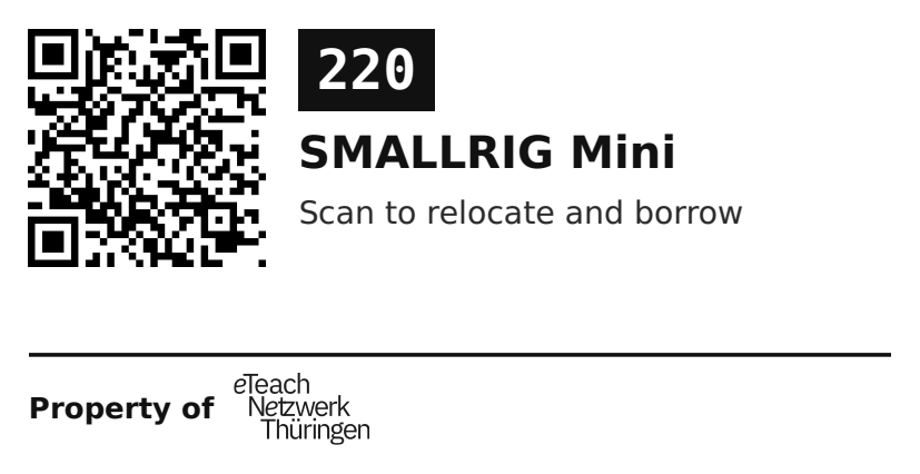 Label sticker 70 × 36 mm for UID 220