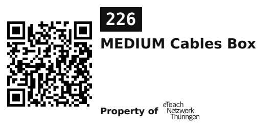 Label sticker 45.7 × 21.2 mm for UID 226