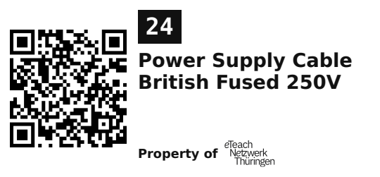 Label sticker 45.7 × 21.2 mm for UID 24