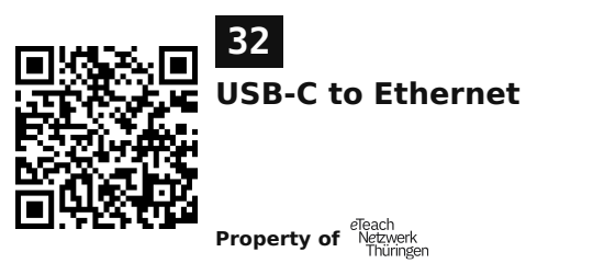 Label sticker 45.7 × 21.2 mm for UID 32